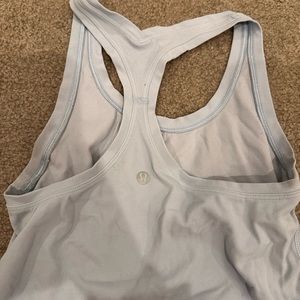 Lululemon light blue tank top size 6